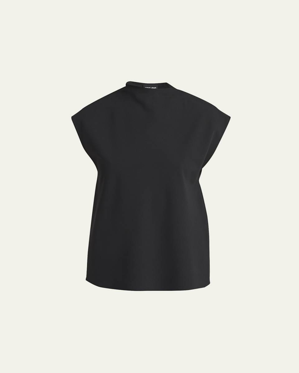 Stretch Wool Scarf Top